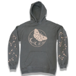 Load image into Gallery viewer, "Celestial Moth" hoodie (New Railroad Grey) - Silky Screens