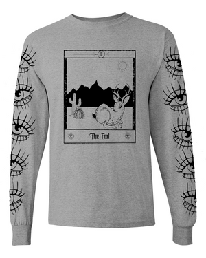 Cryptid Tarot – The Fool-Jackalope Long Sleeve Shirt: Preorder