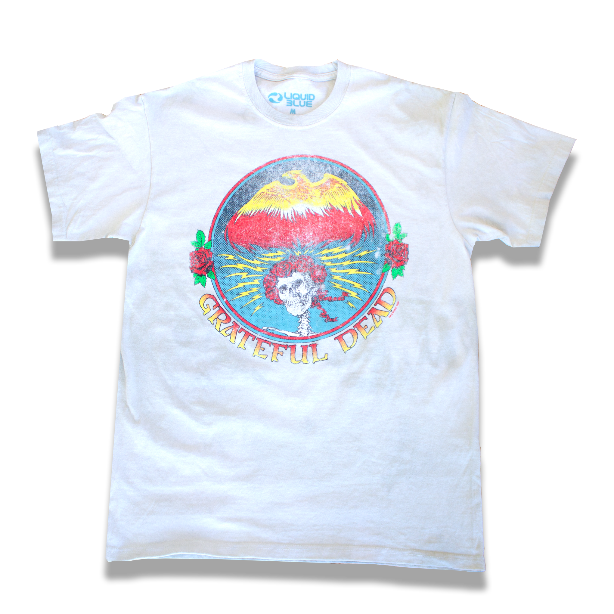 Grateful Dead - Bertha & Logo Unisex Large T-Shirt - White