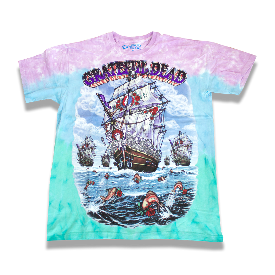 Grateful Dead Ship of Fools Tie-Dye T-Shirt – Silky Screens