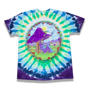 "Mushroom Haven" Tie-Dye T-Shirt