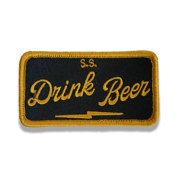 "Drink Beer" patch - Silky Screens