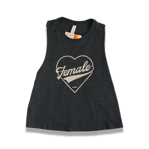 "Female" t-shirt (Grey) - Silky Screens