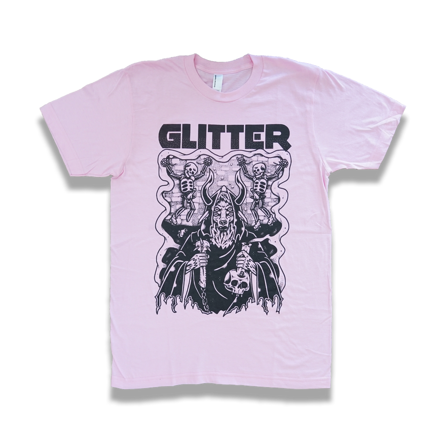 "Glitter Band" t-shirt (Pink) - Silky Screens