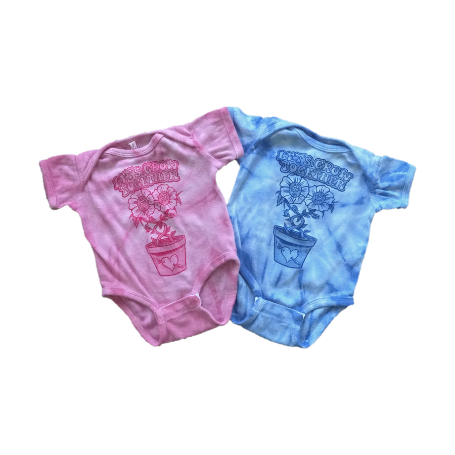 "Let's grow together" onesie