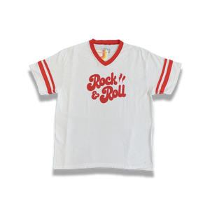 "Rock & Roll" t-shirt (White) - Silky Screens