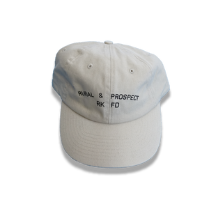 "Rural & Prospect" dad hat (Tan) - Silky Screens