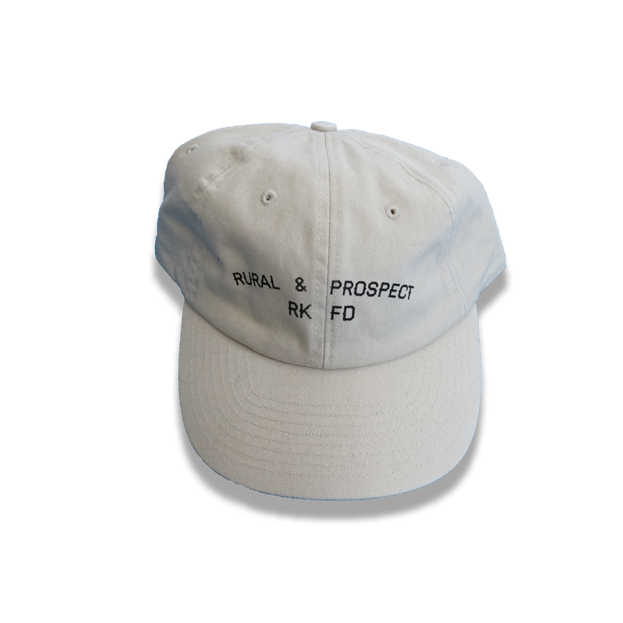 "Rural & Prospect" dad hat (Tan) - Silky Screens