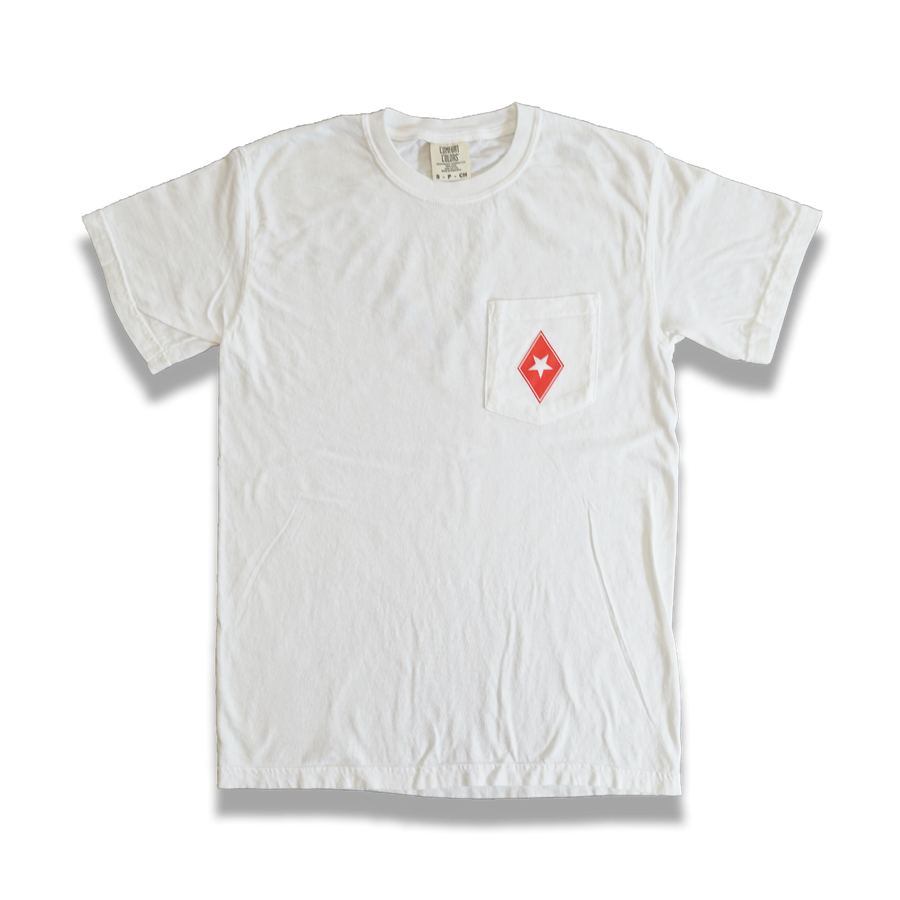 "Swallow your pride" pocket t-shirt (White) - Silky Screens